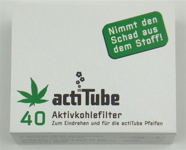 actiTube Aktivkohle Filter 8mm 40 St&uuml;ck