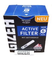 Gizeh ACTIV Filter Slim 1x34er &oslash;6mm 27mm lang