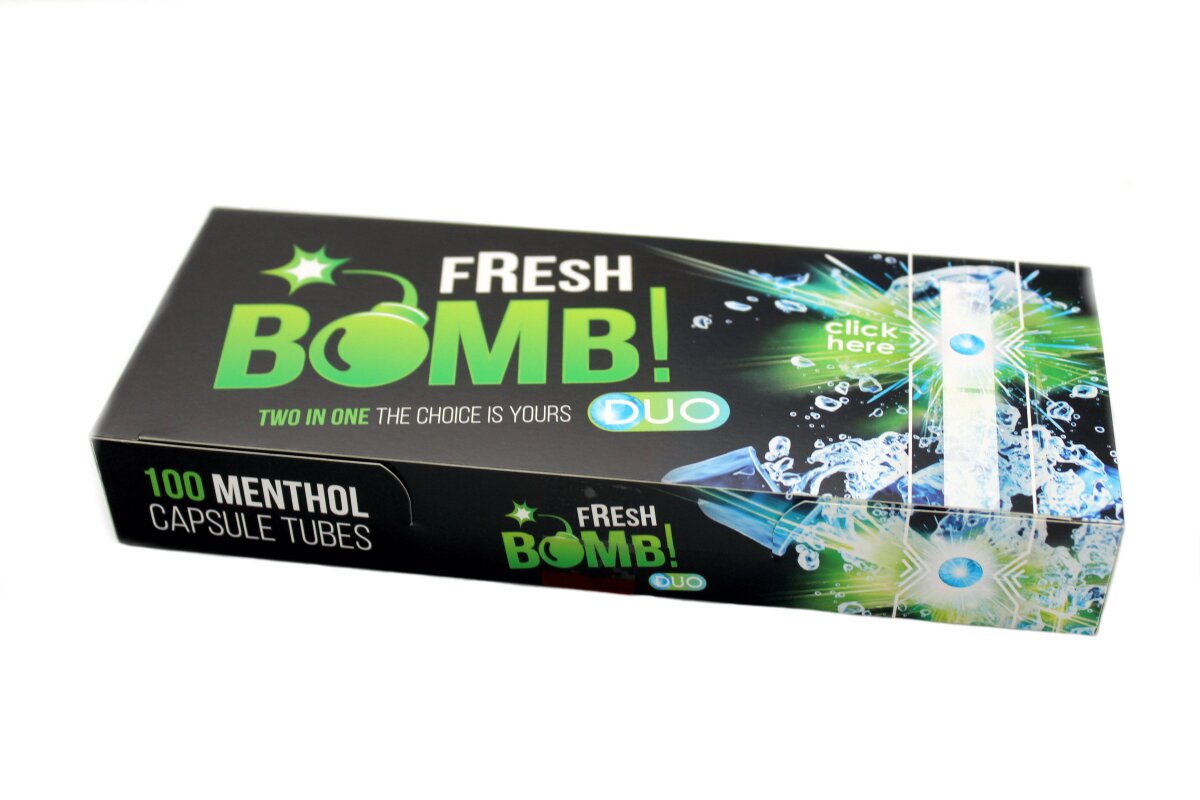 Fresh Bomb Filterhülsen Menthol Aroma 100 Stück - TK-Smoking - Rauche