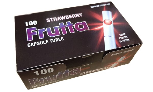 Frutta Strawberry Filterh&uuml;lsen mit Aromakapsel 100 St&uuml;ck