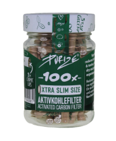 Purize Aktivkohlefilter Xtra Slim &oslash;5,9mm organic 100 St&uuml;ck im Glas