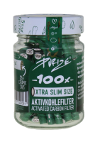 Purize Aktivkohlefilter Xtra Slim &oslash;5,9mm gr&uuml;n 100 St&uuml;ck im Glas