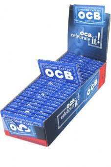 OCB Papier, kurz, blau, mit Gummizug, VE25, 6,9cm x 3,6cm